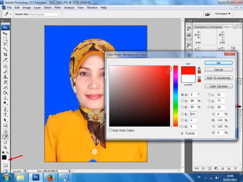 cara mengganti warna background photoshop